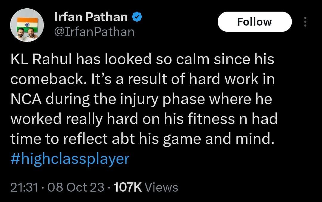 @IrfanPathan on Twitter